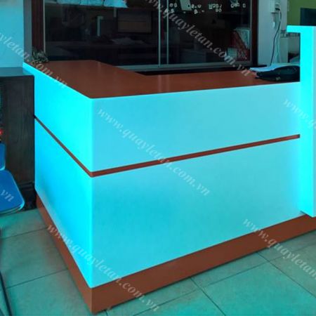 Quầy Lễ Tân Lệch Sơn QLTL S06